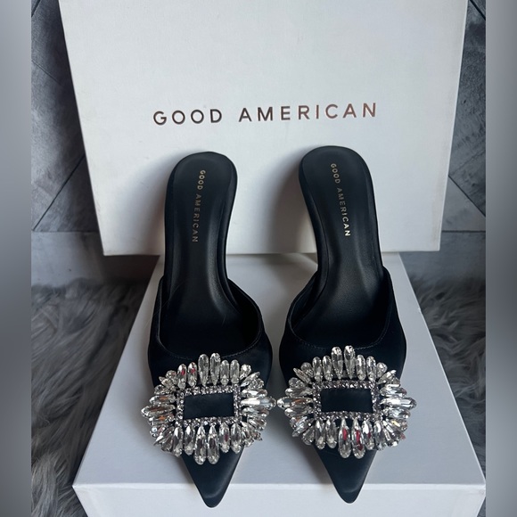 GOOD AMERICAN NEW CINDER F*CKING-RELLA CRYSTAL  MULE - Picture 7 of 15